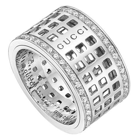 white ceramic gucci ring|Gucci diamond rings white gold.